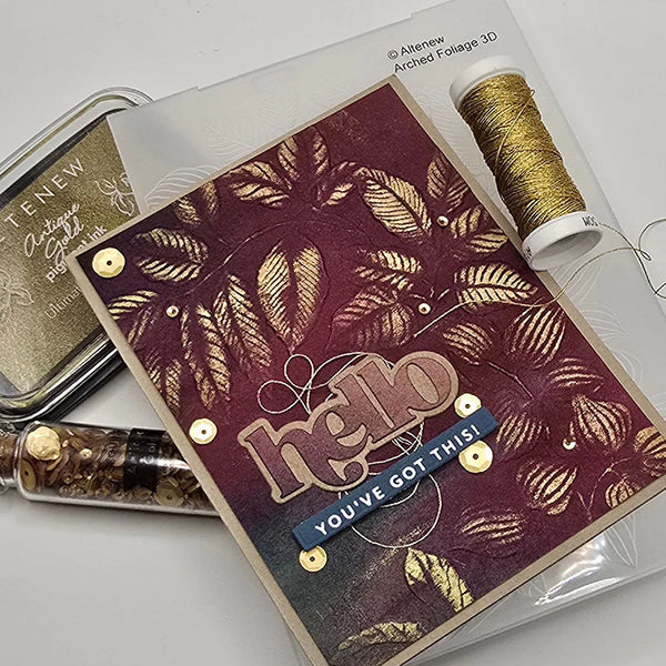 Altenew Embossing Folder Arched Foliage