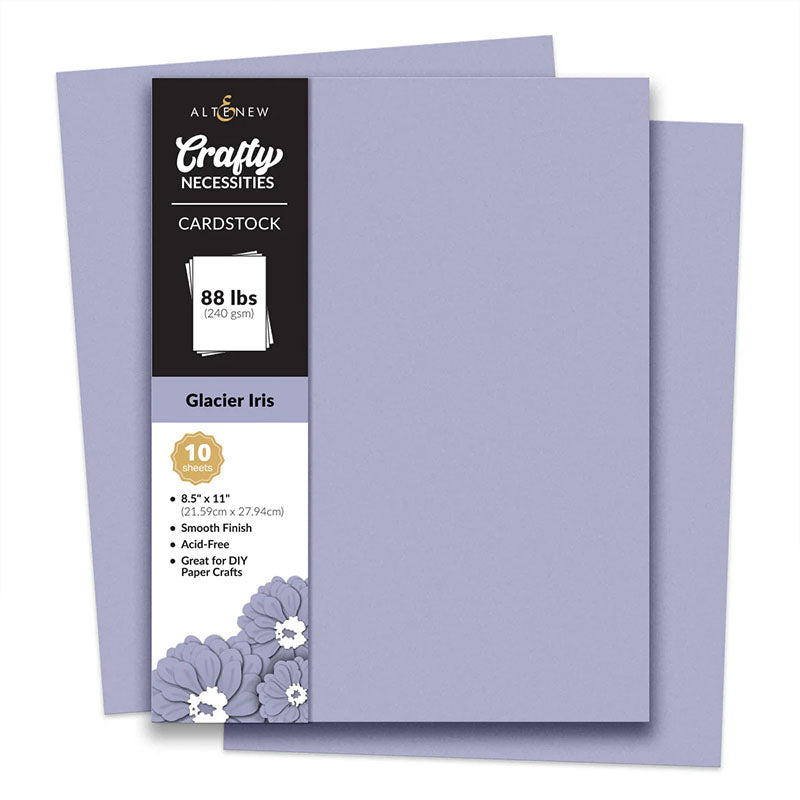 Altenew Cardstock 8.5x11 Glacier Iris 