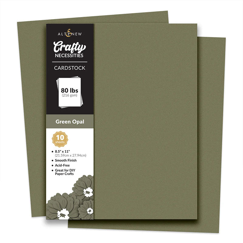 Altenew Cardstock 8.5x11 Green Opal