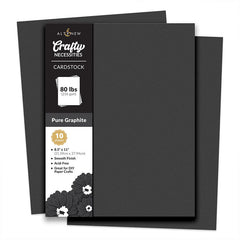Altenew Cardstock 8.5x11 Pure Graphite