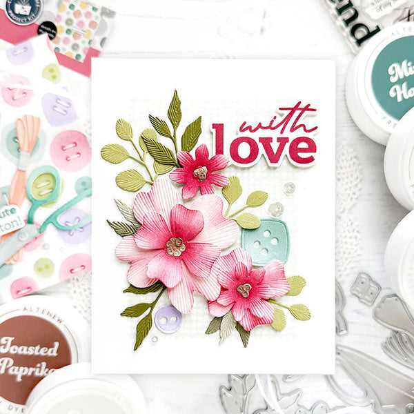Altenew 6pc Craft Your Life Project Kit: Stitched With Love & Add-On Die