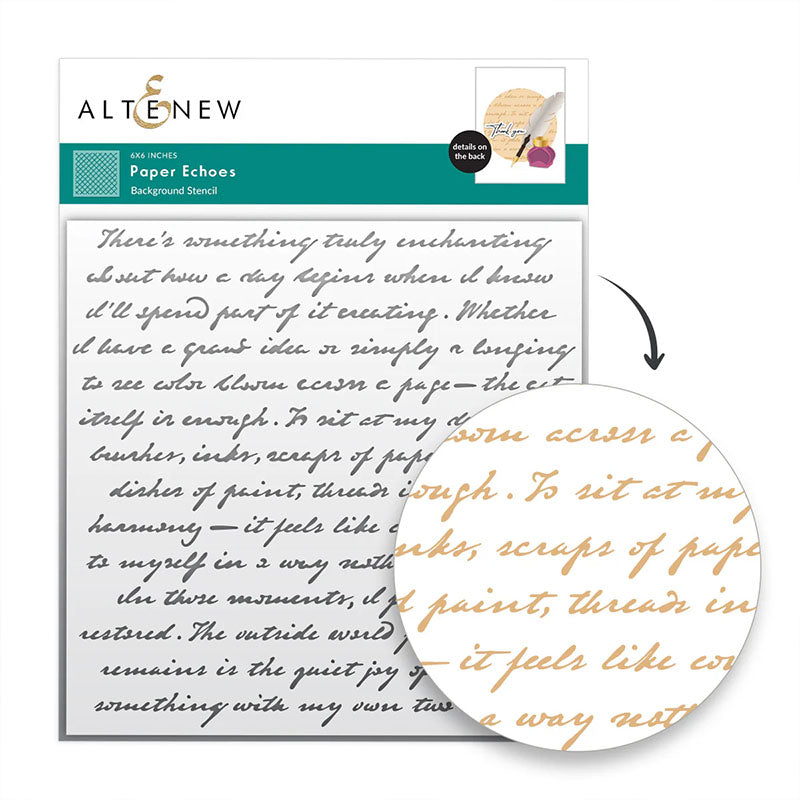 Altenew Stencil Paper Echoes