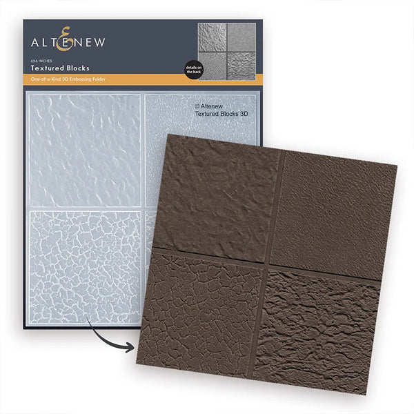 Altenew Embossing Folder Textured Blocks