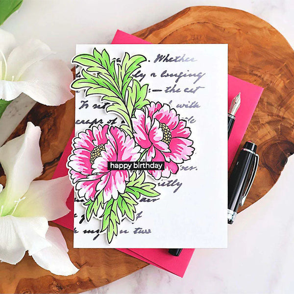 Altenew Build-A-Garden: Scripted in Bloom & Add-on Die