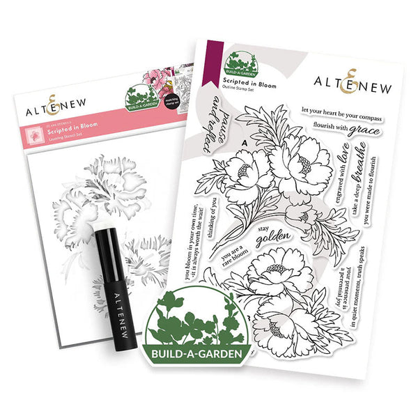 Altenew 2pc Build-A-Garden: Scripted in Bloom
