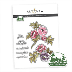 Altenew Dies Scripted in Bloom Add-On