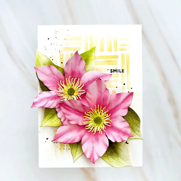 Altenew Dies Craft-A-Flower: Clematis Layering