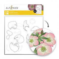 Altenew Stencil Lenten Grace