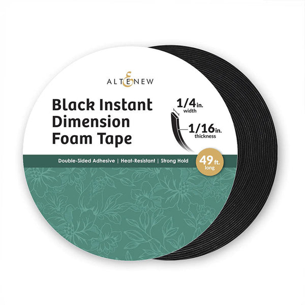 Altenew Black Foam Tape 1/16'' x 1/4'' x 15m