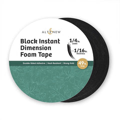 Altenew Black Foam Tape 1/16'' x 1/4'' x 15m