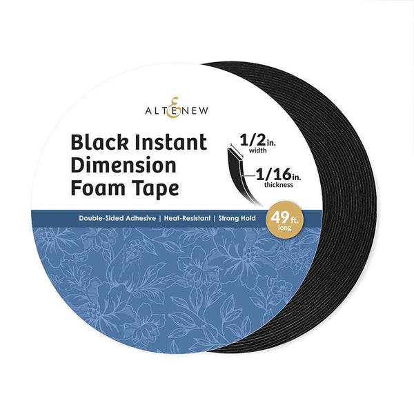 Altenew Black Foam Tape 1/16'' x 1/2'' x 15m