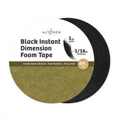 Altenew Black Foam Tape 1/16'' x 1'' x 15m