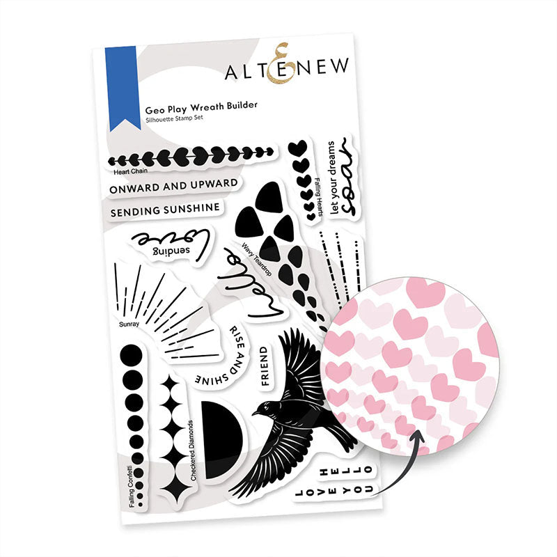 Altenew Clear Stamps Geo Play Wreath Builder