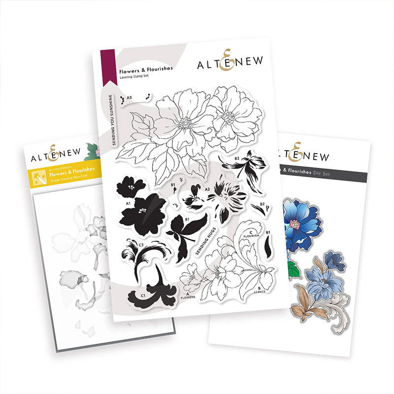 Altenew 3pc Flowers & Flourishes