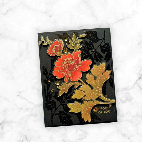 Altenew Clear Stamps Leafscape