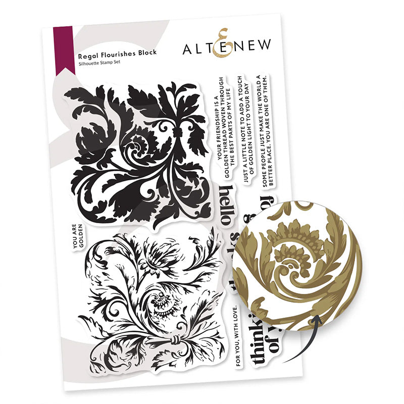 Altenew Clear Stamps Regal Flourishes