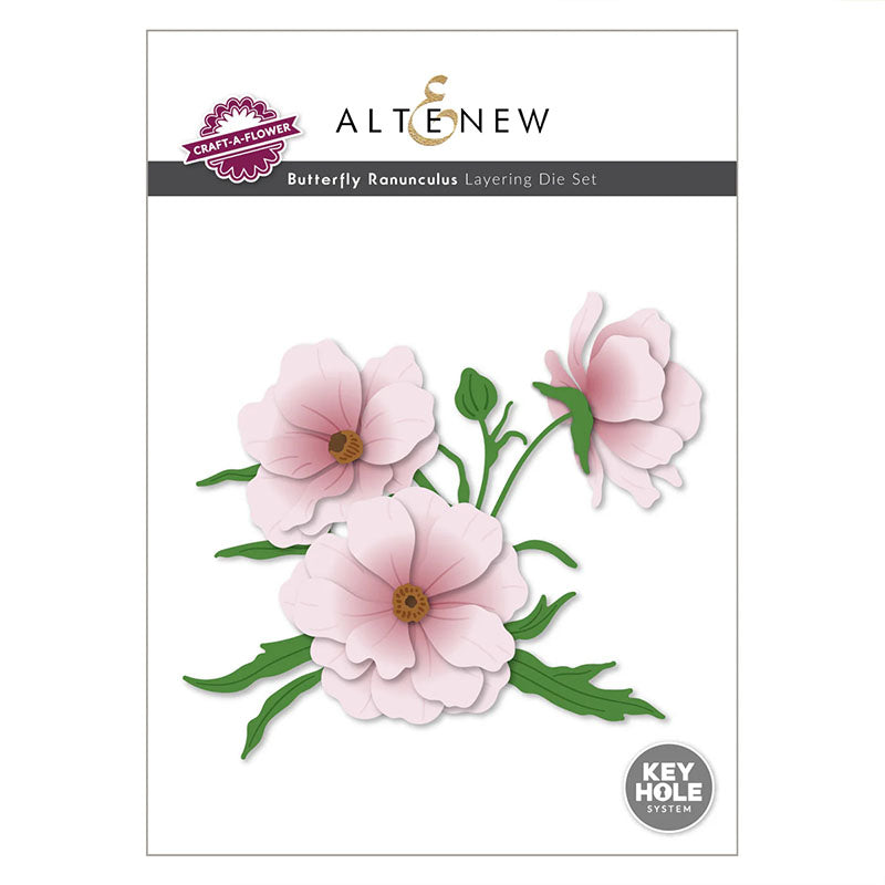 Altenew Dies Craft-A-Flower: Butterfly Ranunculus Layering