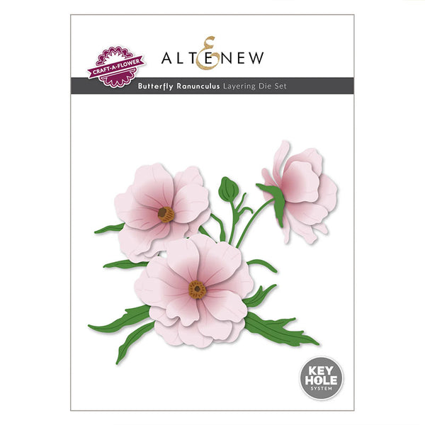 Altenew Dies Craft-A-Flower: Butterfly Ranunculus Layering
