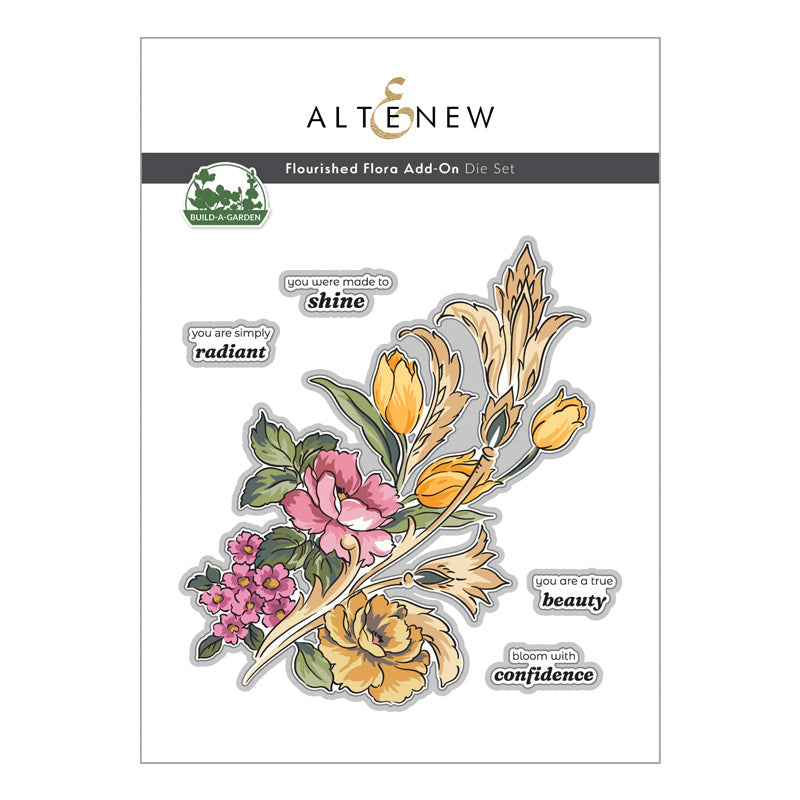Altenew Dies Build-A-Garden: Flourished Flora Add-On