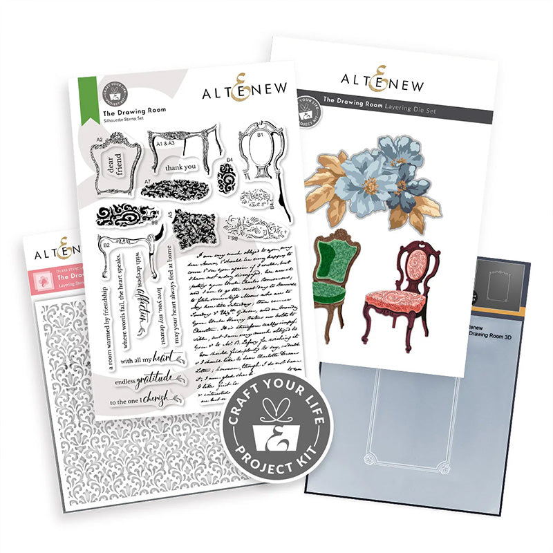 Altenew 4pc Craft Your Life Project Kit: The Drawing Room