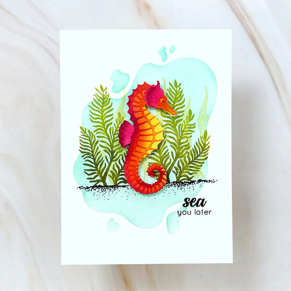 Altenew Stamps & Dies Mini Delight Graceful Seahorse