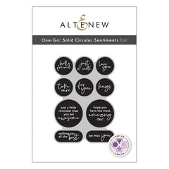 Altenew Dies One-Go: Solid Circular Sentiments