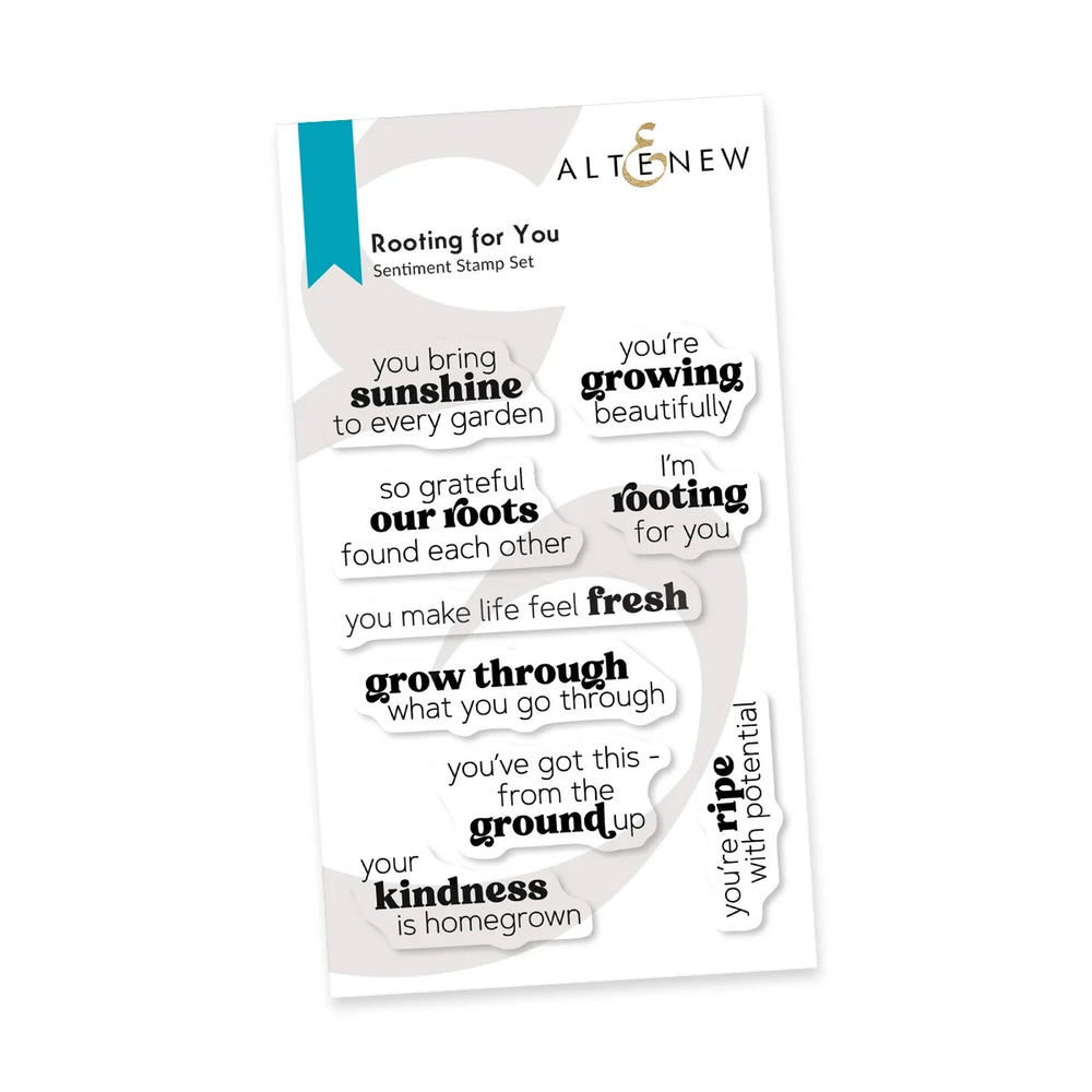 Altenew Clear Stamps Rooting for You
