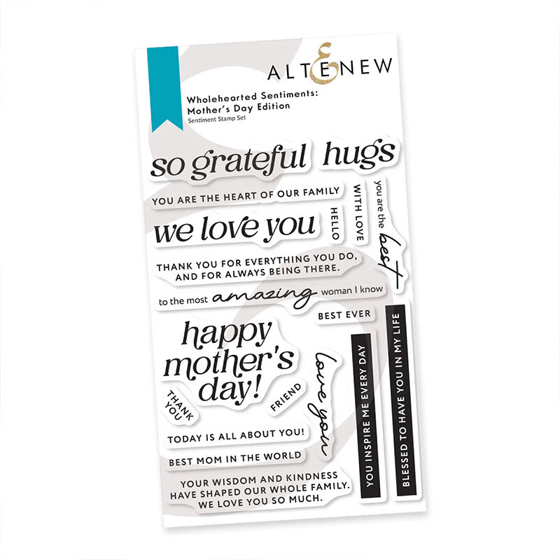 Altenew Clear Stamps Wholehearted Sentiments: Mother’s Day Edition