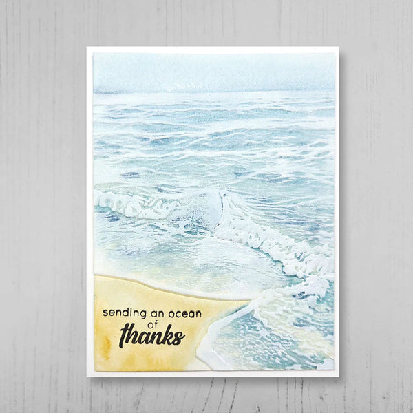 Altenew Embossing Folder Whispering Waves