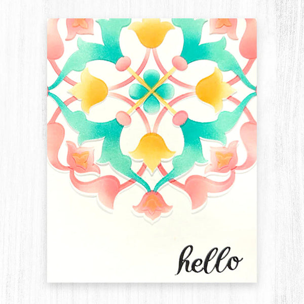 Altenew Stencil Arabesque Medallion Builder