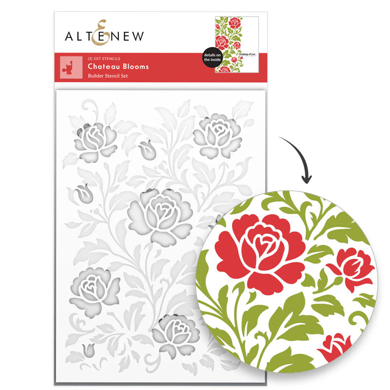 Altenew Stencil Chateau Blooms