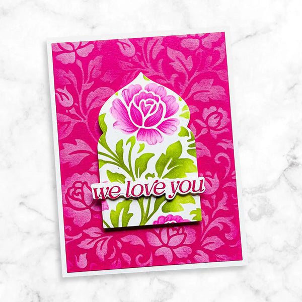 Altenew Stencil Chateau Blooms