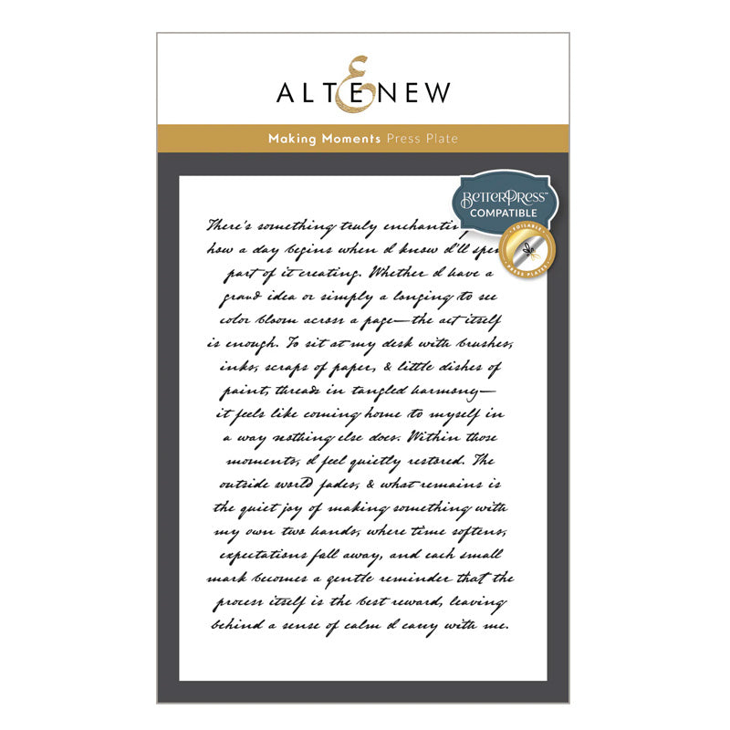 Altenew Press Plates Making Moments