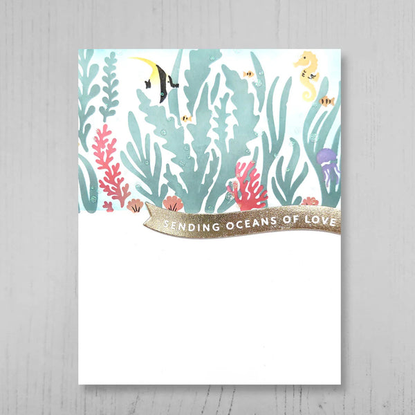 Altenew Press Plates One Go: Solid Sentiment Banners