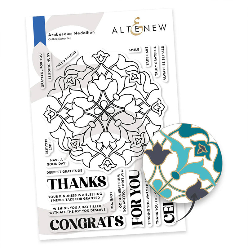 Altenew Clear Stamp Arabesque Medallion