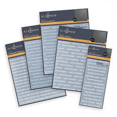 Altenew 5pc Embossing Folder Exceptional Embossed Sentiments