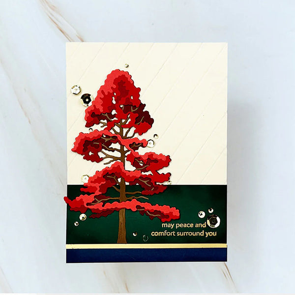 Altenew Dies Jack Pine Tree Layering