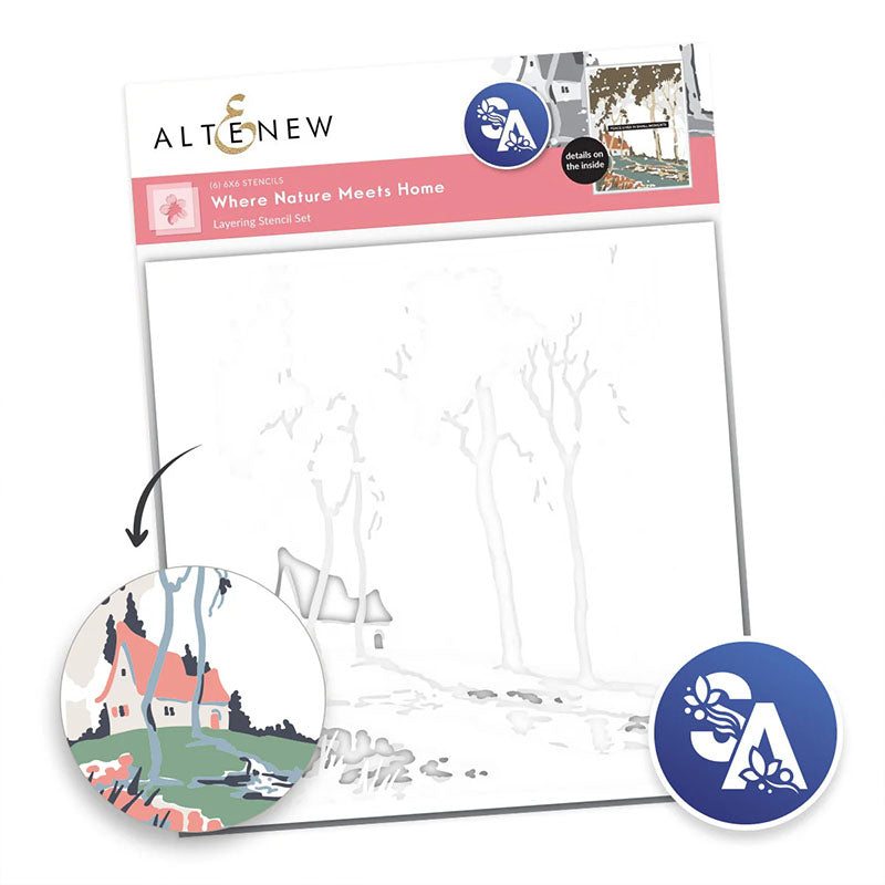 Altenew Stencil Where Nature Meets Home