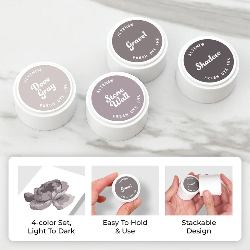 Altenew 4pc Fresh Dye Ink Mini Pods Tranquil Reflections
