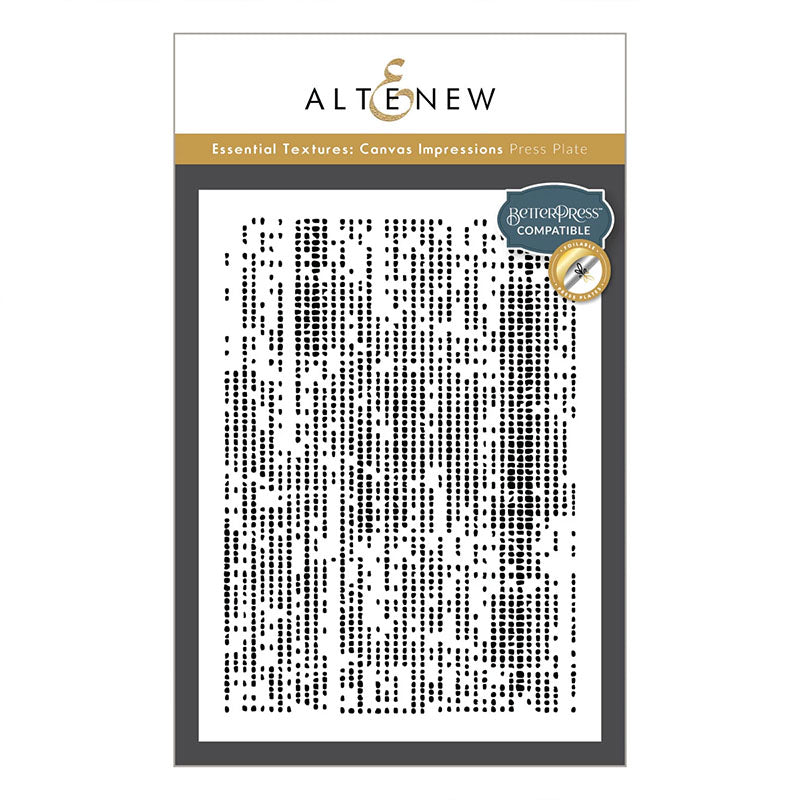 Altenew Press Plates Essential Textures: Canvas Impressions