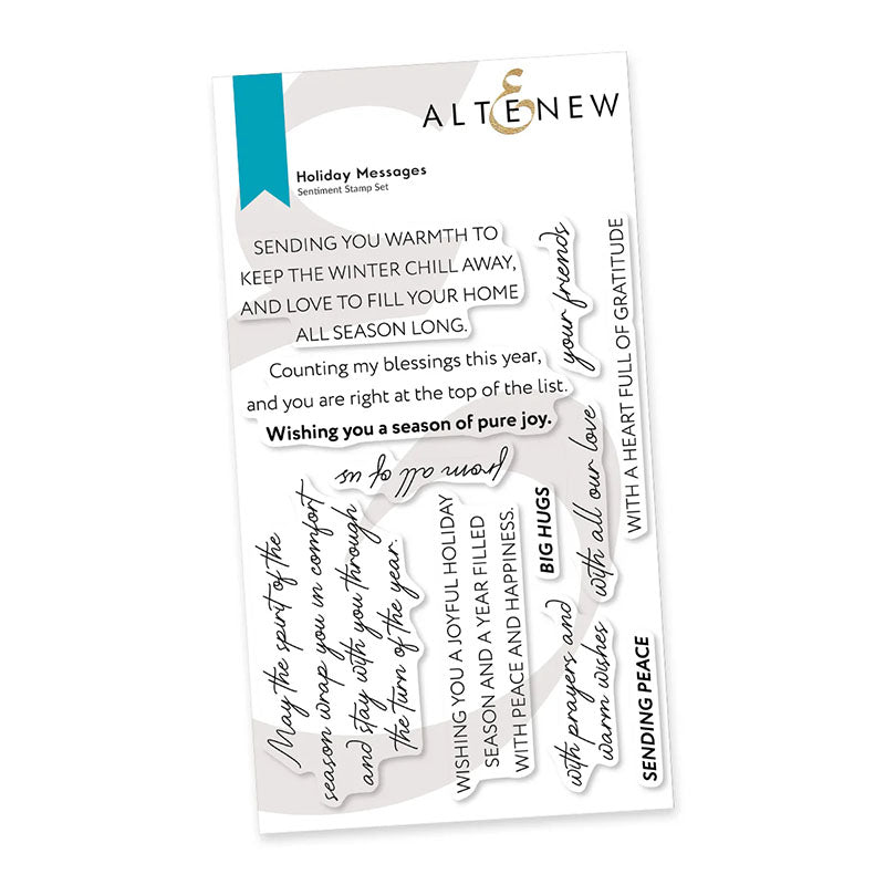 Altenew Clear Stamps Holiday Messages