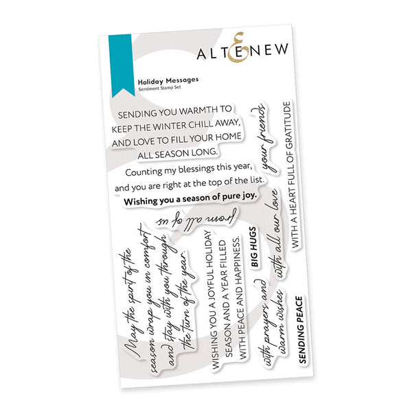 Altenew Clear Stamps Holiday Messages
