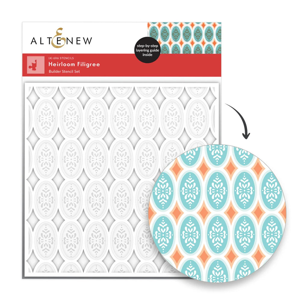 Altenew Stencil Heirloom Filigree