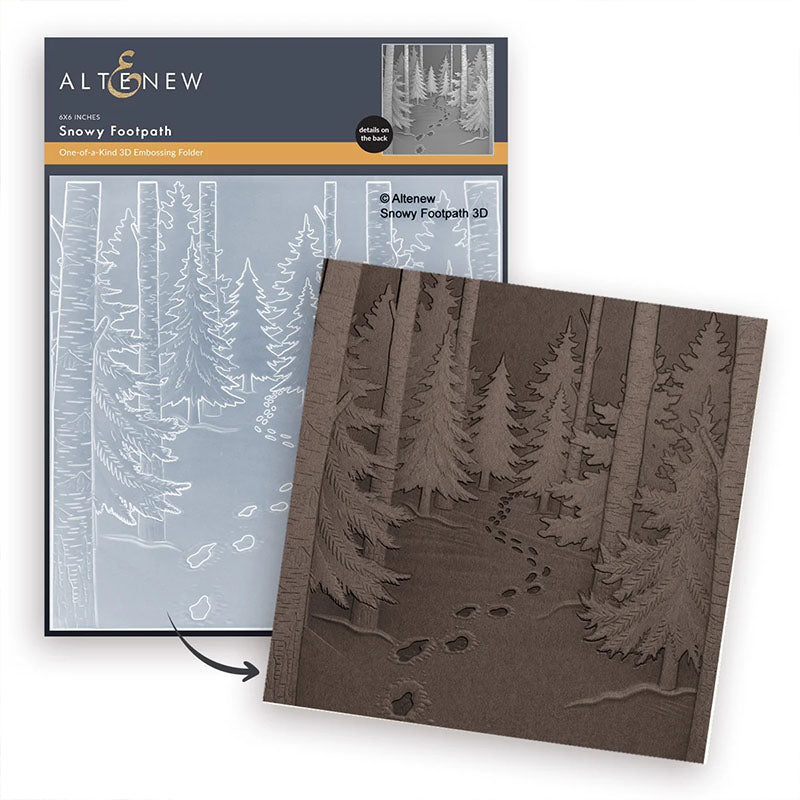 Altenew Embossing Folder Snowy Footpath