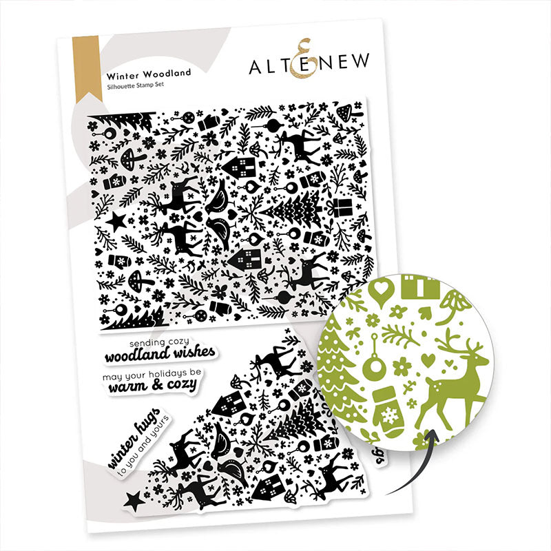 Altenew Clear Stamps Winter Woodland