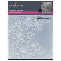 Altenew Embossing Folder Winterberry Poinsettias
