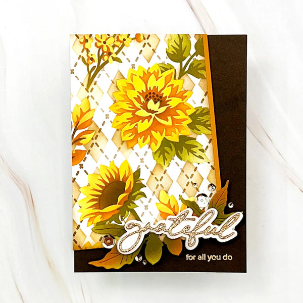 Altenew Stencil Botanical Argyle