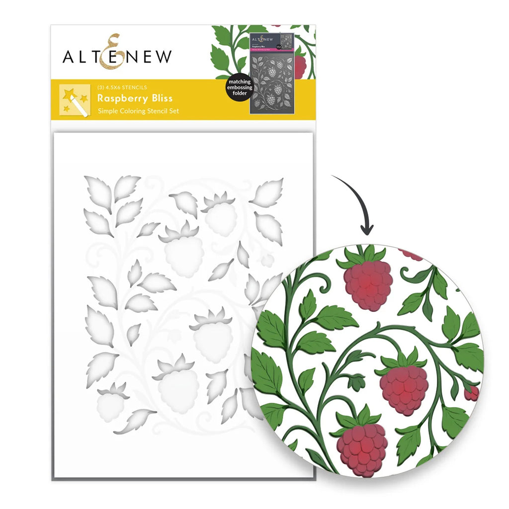 Altenew Stencil Raspberry Bliss