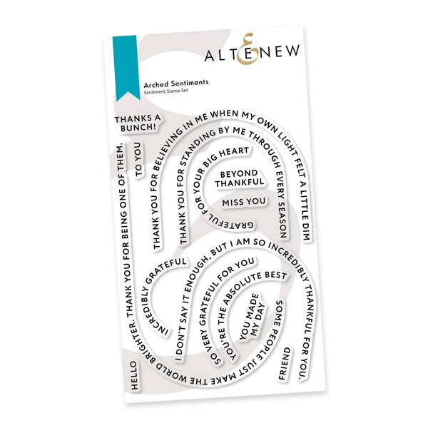 Altenew Clear Stamps Arched Sentiments