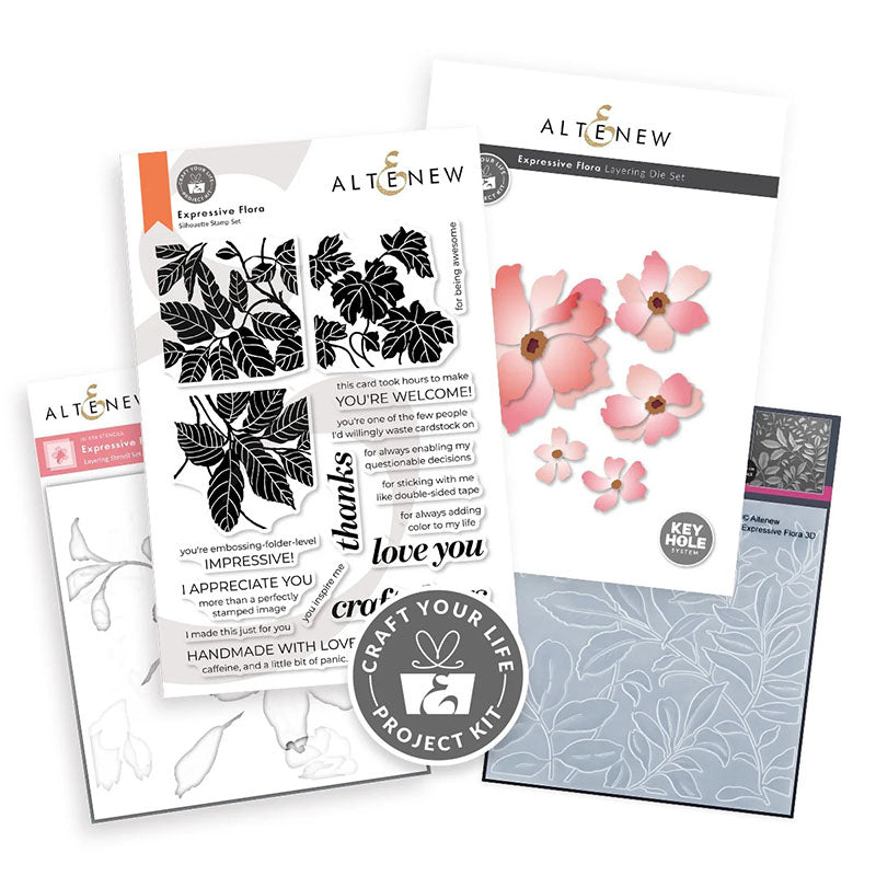 Altenew 4pc Craft Your Life Project Kit: Expressive Flora